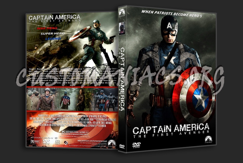 Captain America The First Avenger dvd cover