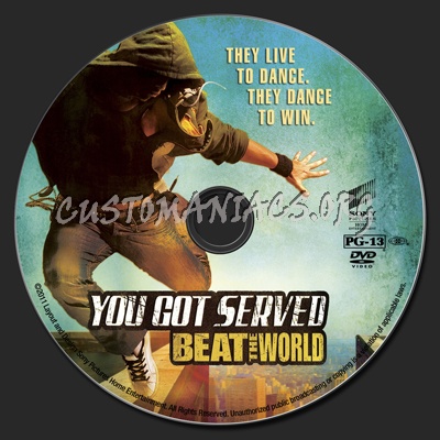 You Got Served: Beat The World dvd label