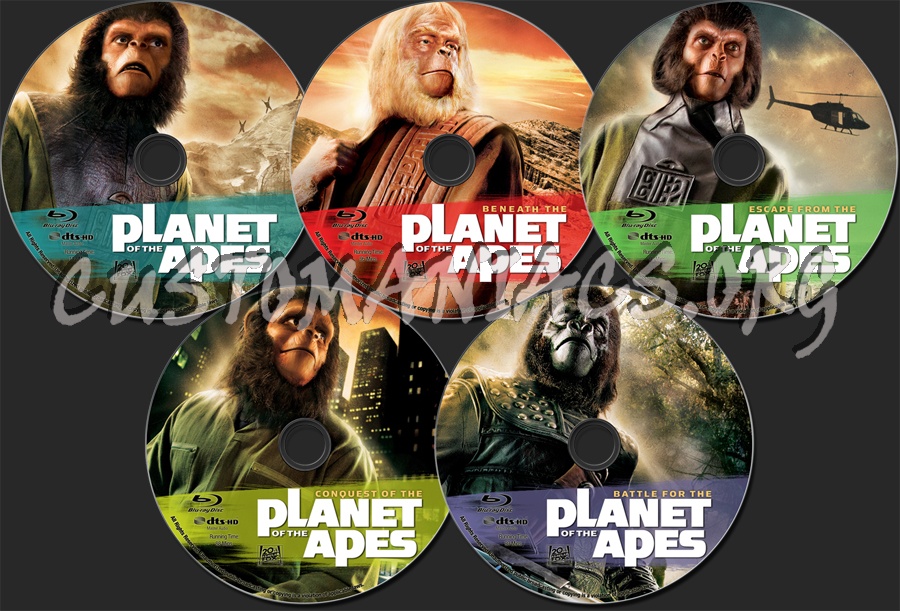 Planet Of The Apes Collection blu-ray label