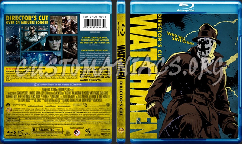 Watchmen - Director's Cut blu-ray cover