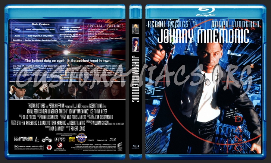 Johnny Mnemonic blu-ray cover