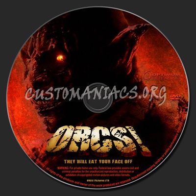 Orcs! dvd label