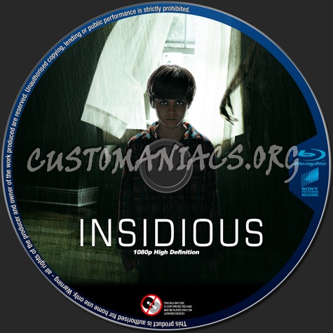 Insidious blu-ray label