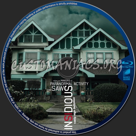 Insidious blu-ray label