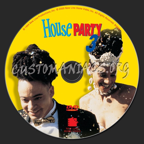 House Party 3 dvd label