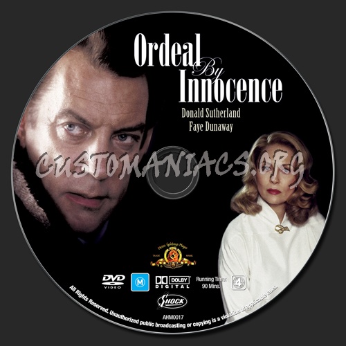 Ordeal By Innocence dvd label