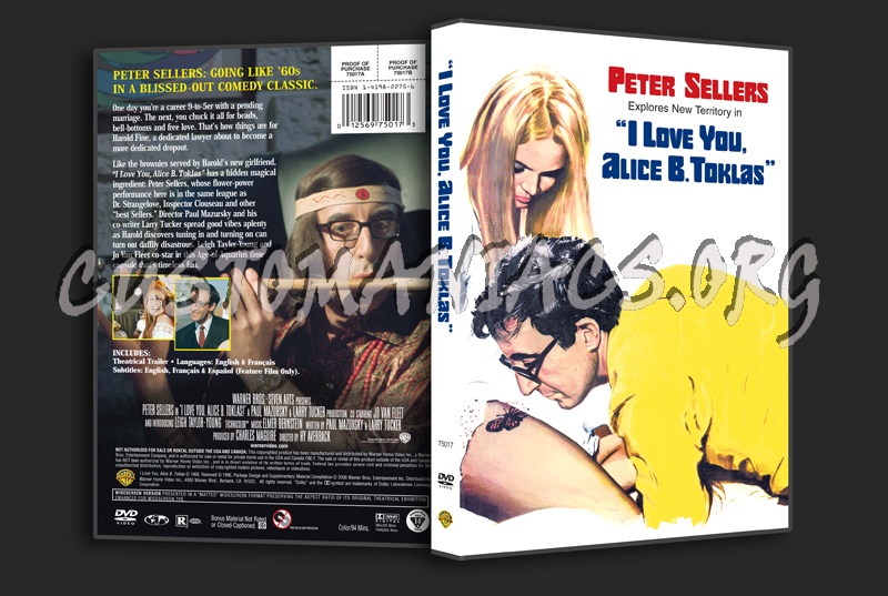 I Love You, Alice B.Toklas dvd cover