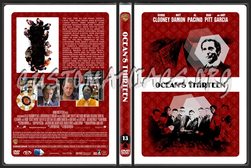 Ocean's Thirteen dvd cover