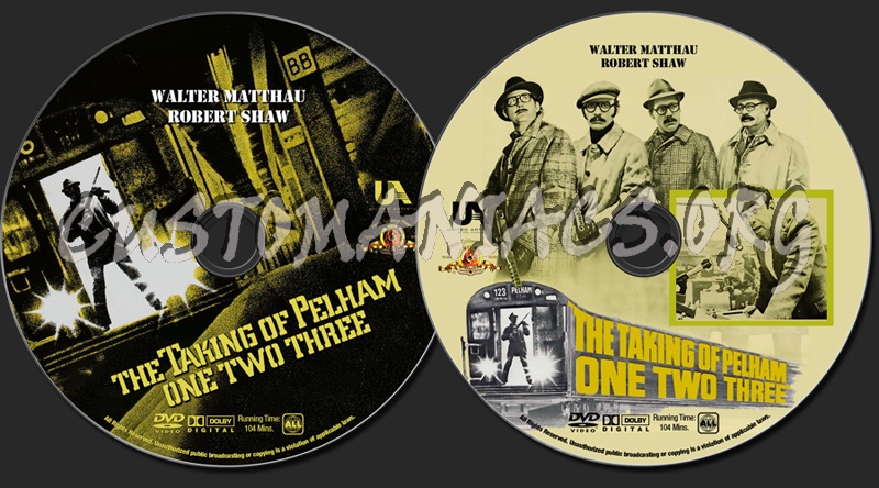 The Taking Of Pelham One Two Three dvd label
