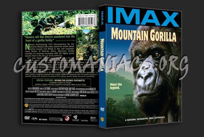 IMAX Mountain Gorilla dvd cover
