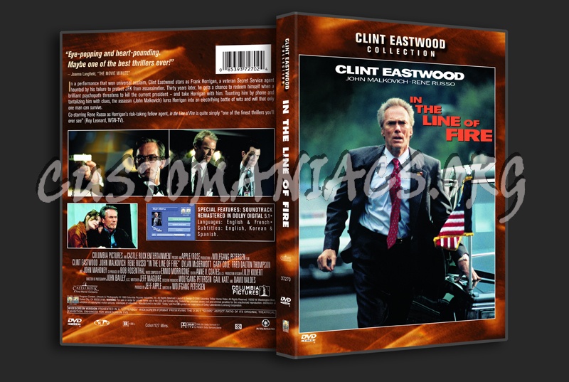 In the Line of Fire dvd cover