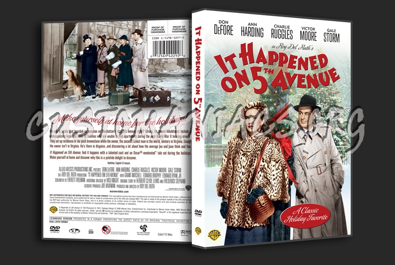 It Happened on 5th Avenue dvd cover