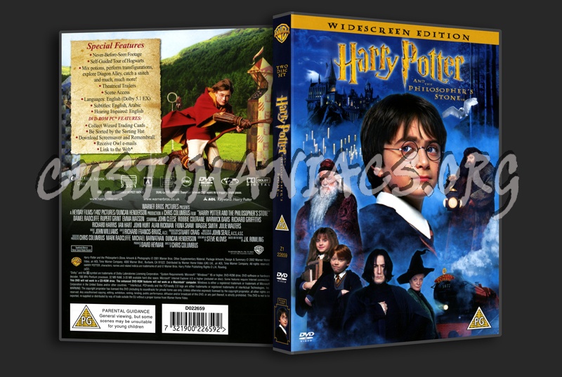 Harry Potter & The Philosophers Stone dvd cover