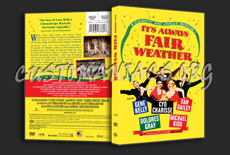 It's Always Fair Weather dvd cover