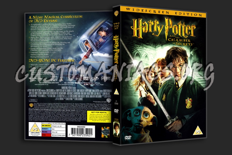 Harry Potter & The Chamber Of Secrets dvd cover