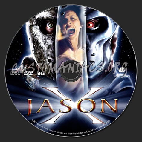 Jason X dvd label