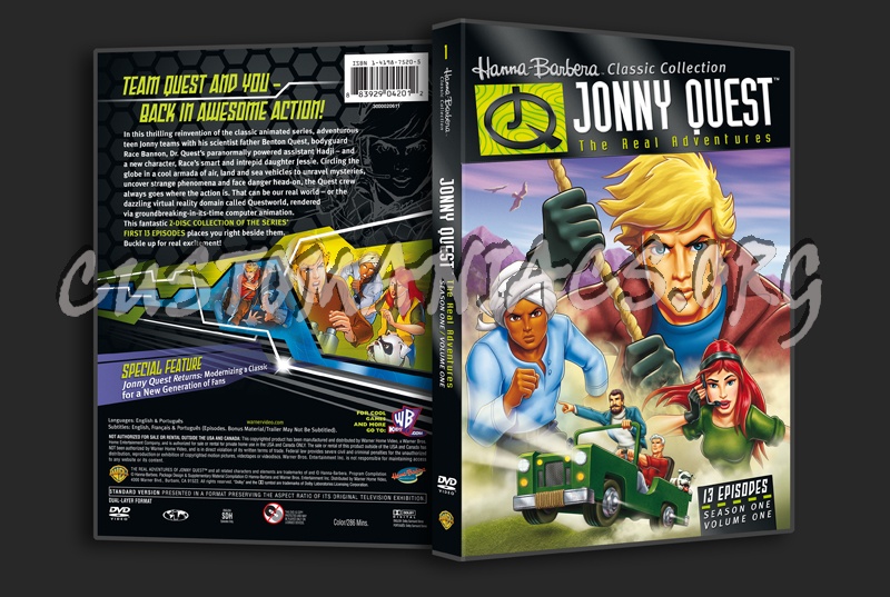 Jonny Quest The Real Adventure Season 1 Volume 1 dvd cover