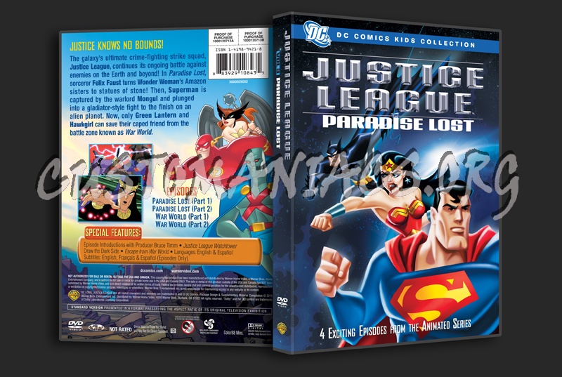 Justice League Paradise Lost dvd cover