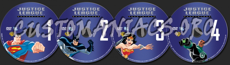 Justice League Season 1 dvd label