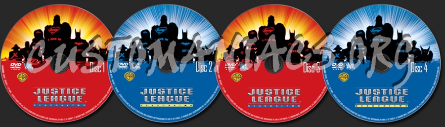 Justice League Season 2 dvd label