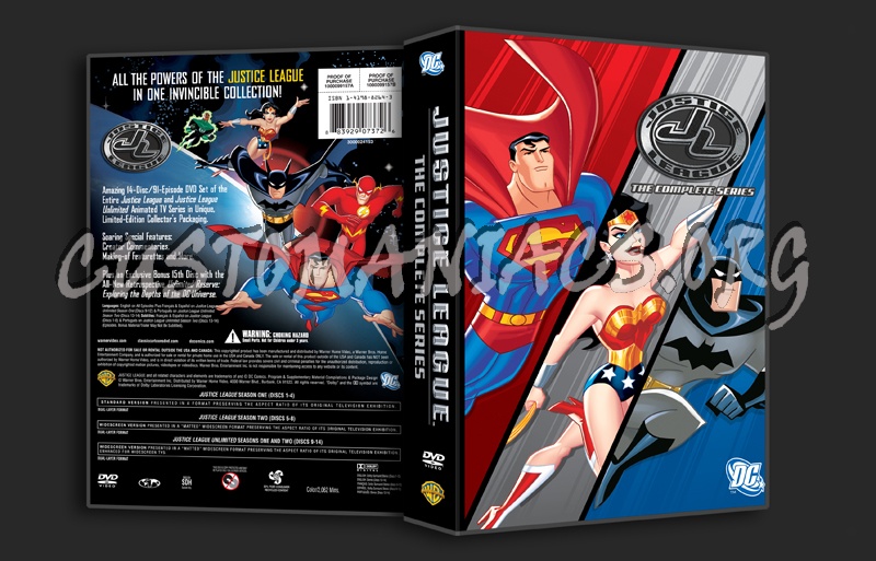 Justice League The Complete Series dvd cover