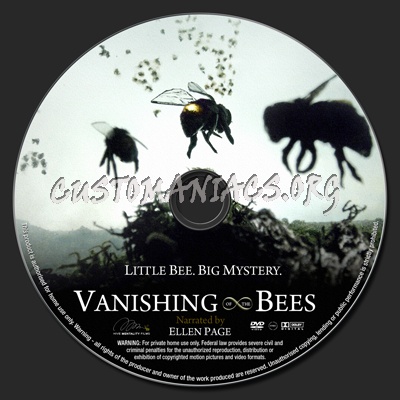 Vanishing Of The Bees dvd label