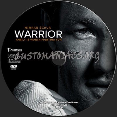 Warrior dvd label