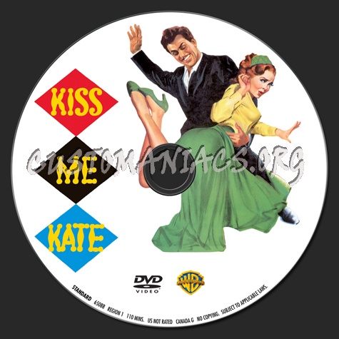 Kiss Me Kate dvd label