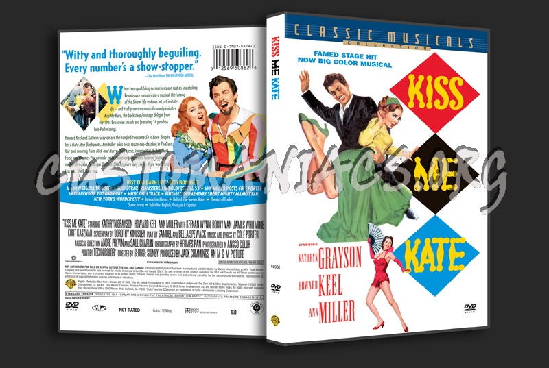 Kiss Me Kate dvd cover