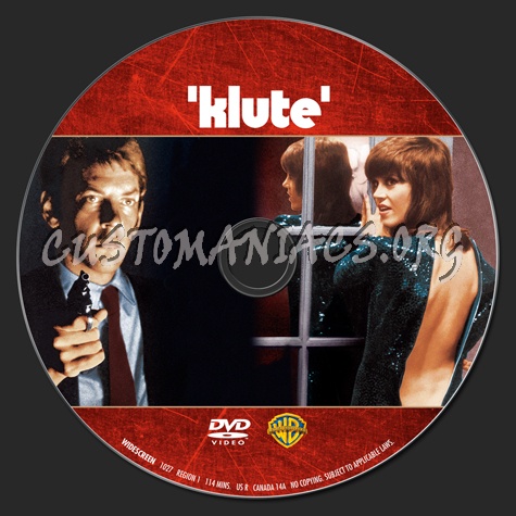 Klute dvd label