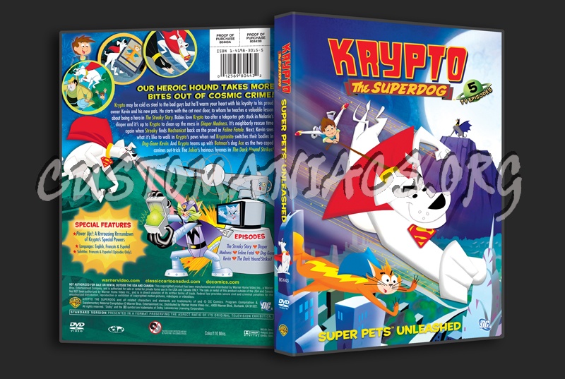 Krypto The Superdog Super Pets Unleashed dvd cover