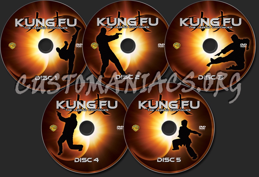 Kung Fu The Legend Continues Season 1 dvd label