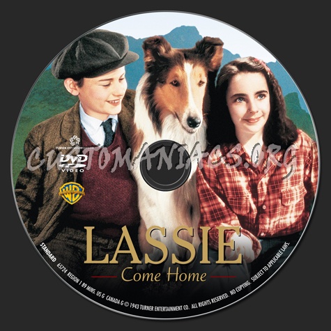 Lassie Come Home dvd label