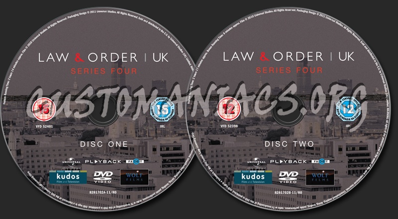 Law & Order UK Season 4 dvd label
