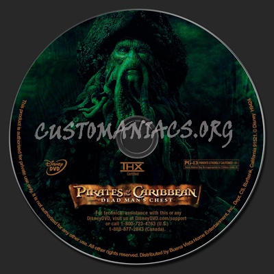 Pirates Of The Caribbean  Dead Man's Chest dvd label