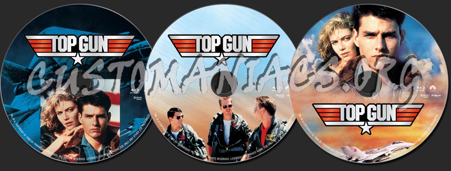 Top Gun blu-ray label