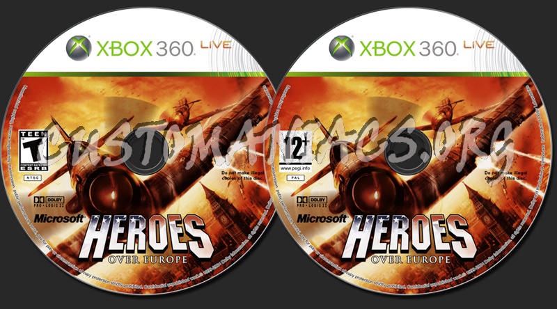 Heroes Over Europe dvd label