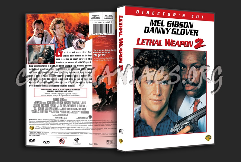 Lethal Weapon 2 dvd cover