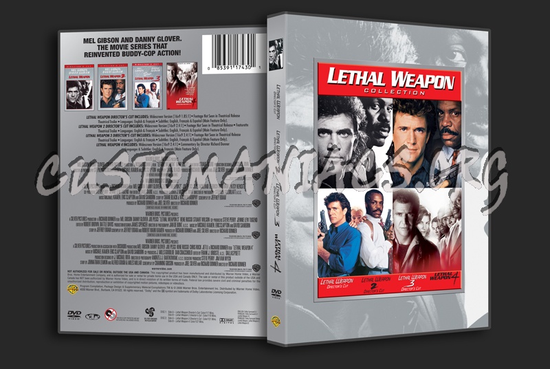 Lethal Weapon Collection dvd cover