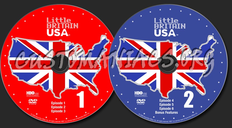 Little Britain USA dvd label