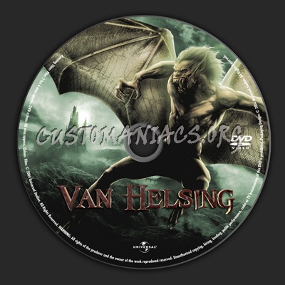 Van Helsing dvd label