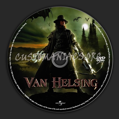 Van Helsing dvd label