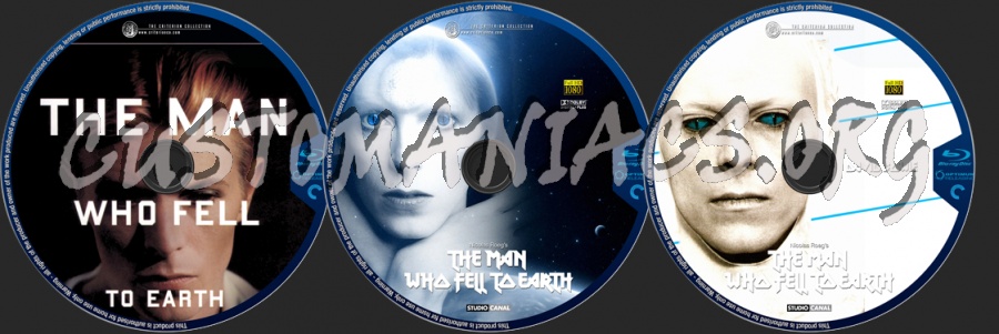 The Man Who Fell To Earth blu-ray label