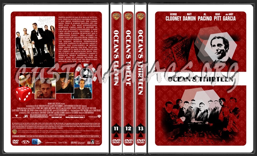 Ocean's Eleven & Twelve dvd cover