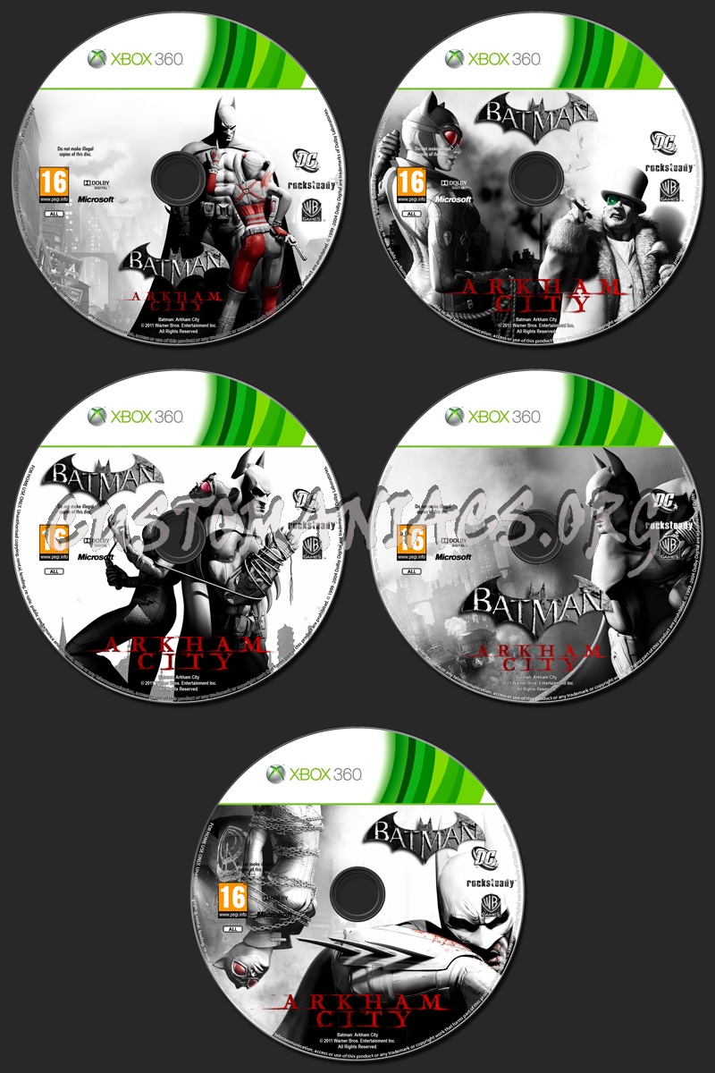 Batman: Arkham City dvd label