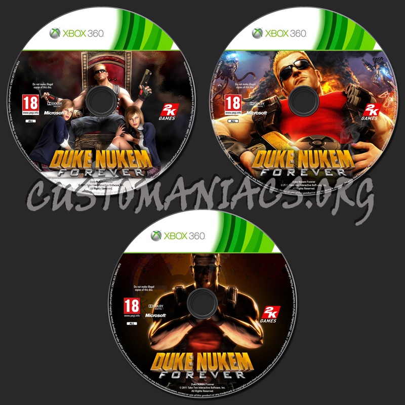 Duke Nukem Forever dvd label