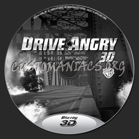 Drive Angry 3D blu-ray label