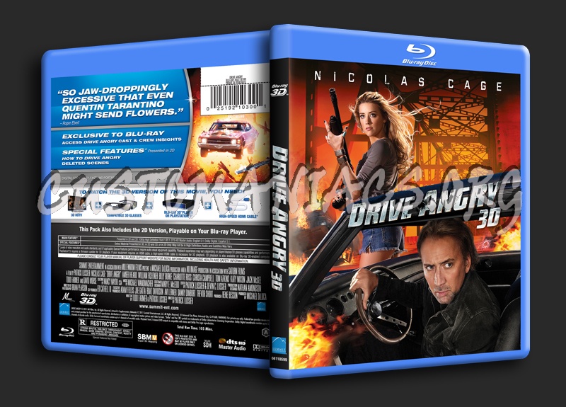 Drive Angry 3D blu-ray cover