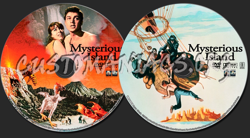 Mysterious Island dvd label