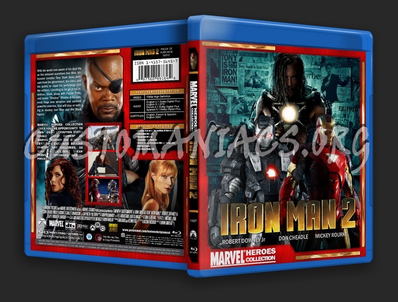 Marvel Heroes Collection: Iron Man 2 blu-ray cover